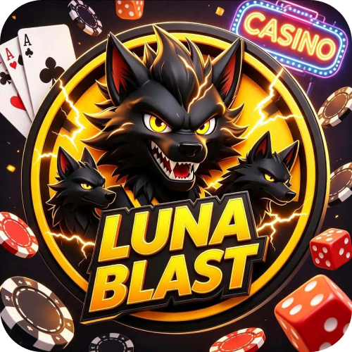 LunaBlast Casino PH Logo - Light Up Your Lucky Night